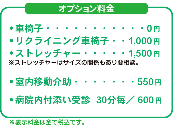 オプション料金